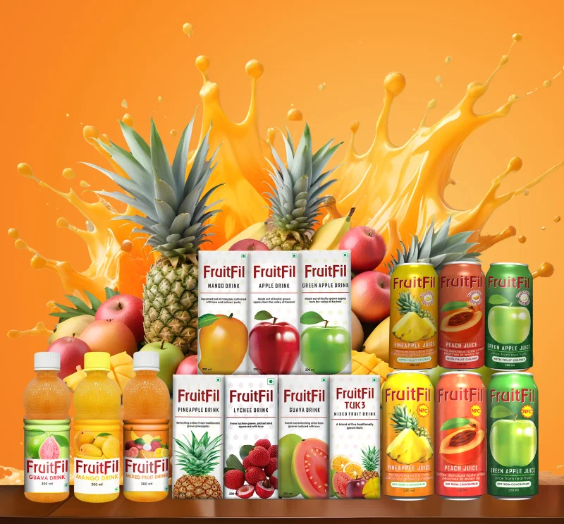 Seven flavours in Tetra Pak, PET bottles, and CANS for every craving.
